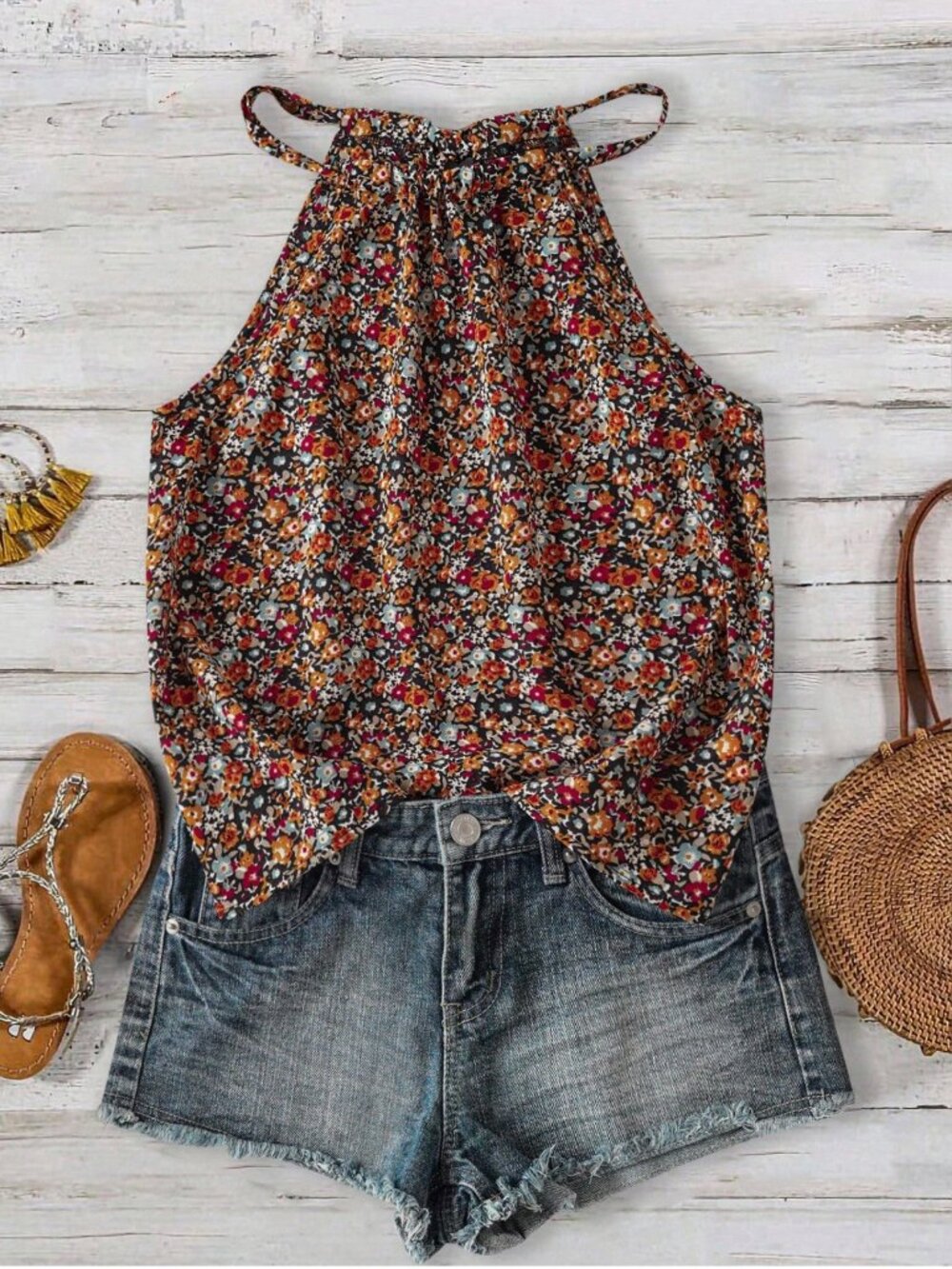 Floral Halter Top
